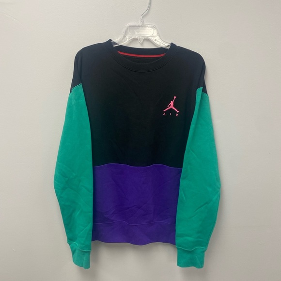 Jordan Other - Jordan M J Jumpman Air Fleece Crew Sweater black / purple Size Medium